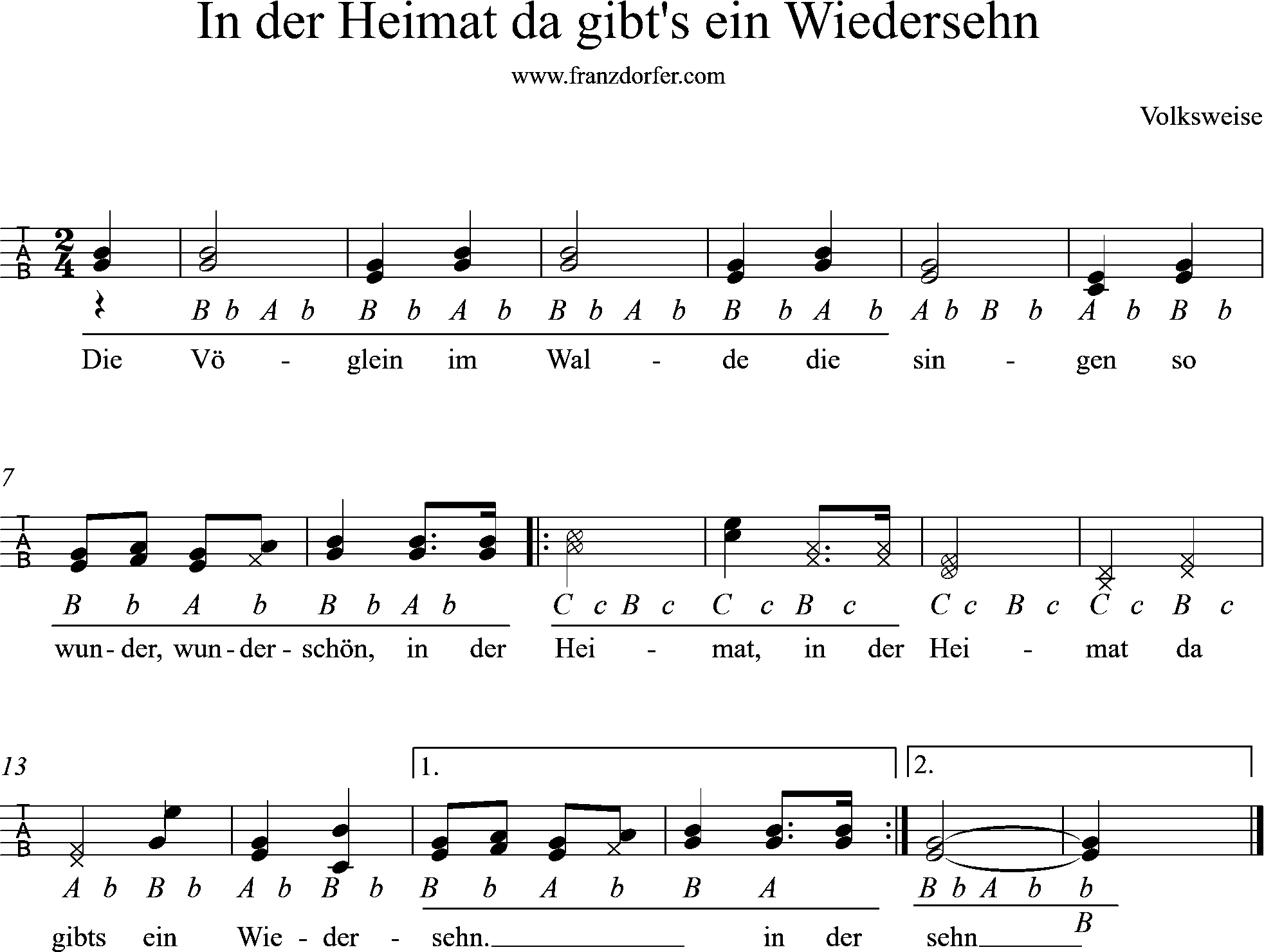 steirische Harmonika - In der heimat da gibts ein wiedersehn